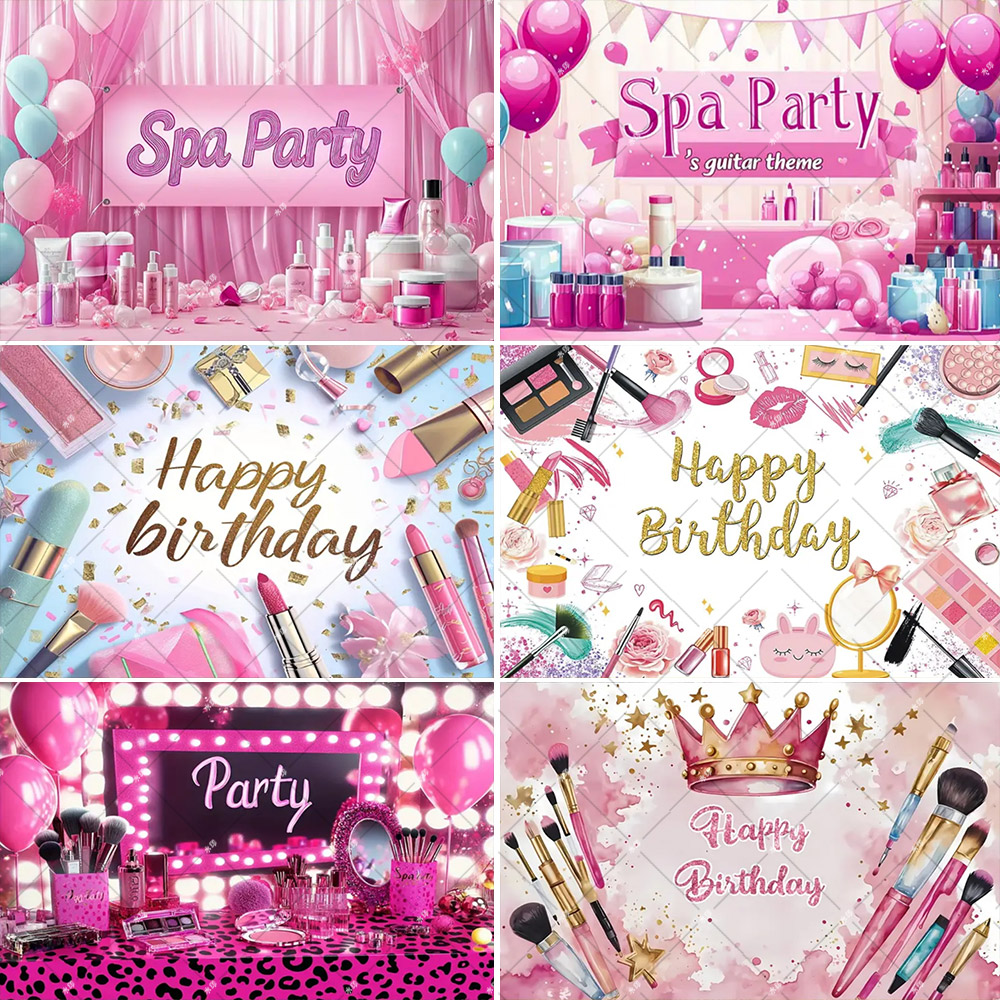 Beauty Makeup Girl - Fondo de cartel personalizado para fiesta