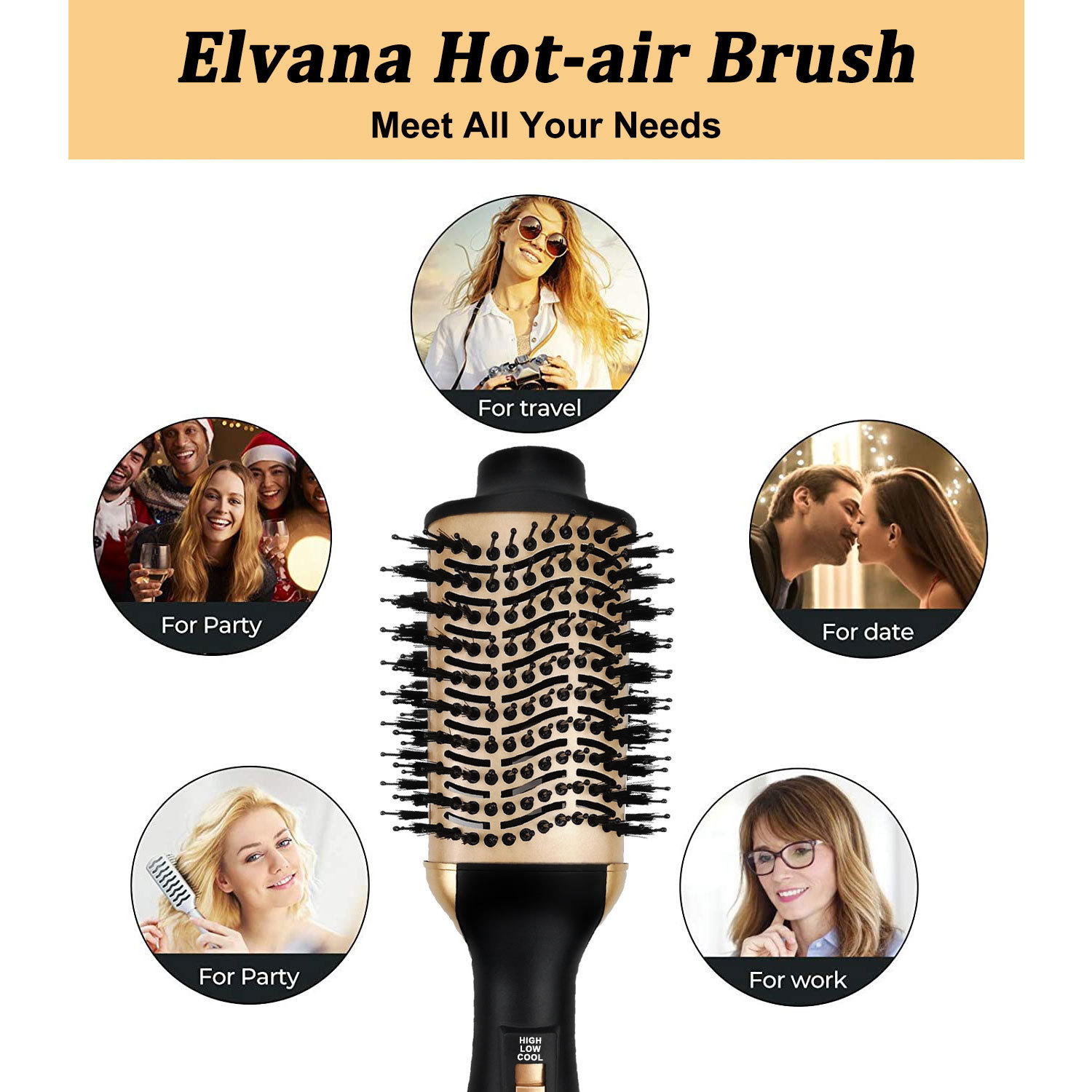 Cepillo de aire caliente para  - Hair Straightener reseña y precio