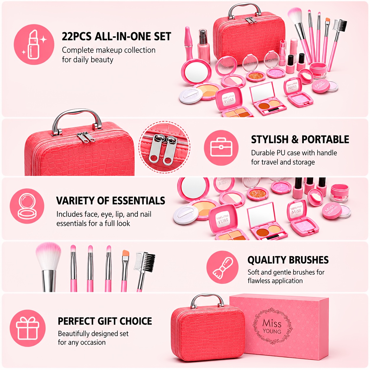 Set de Maquillaje de Juguete p - Beauty Makeup Set For Kids reseña y precio
