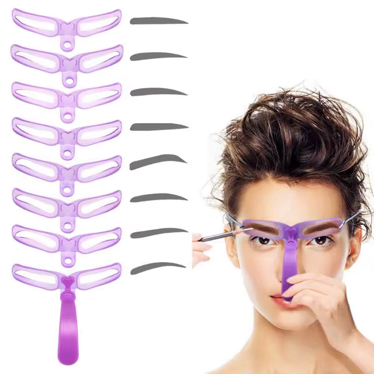 Plantilla de cejas reutilizabl - Beauty Makeup Tools Set reseña y precio