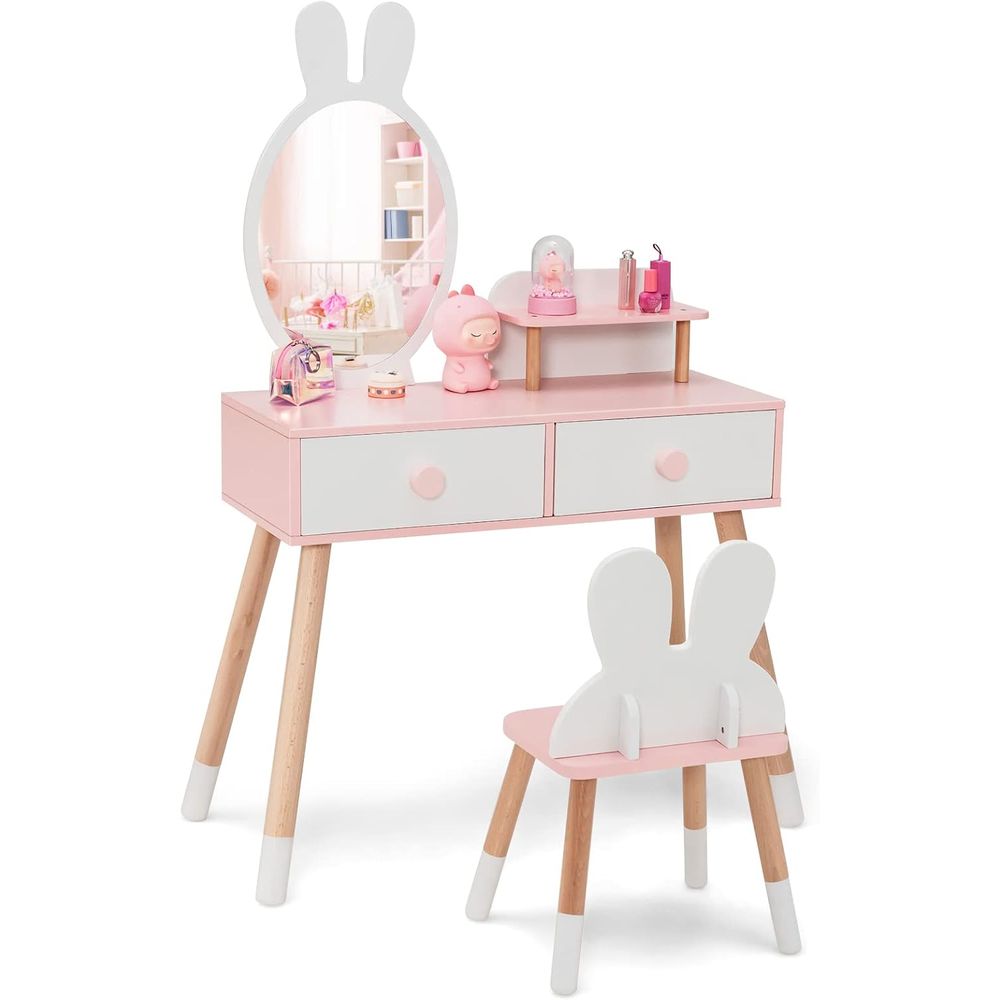 EY Kids Vanity, Juego de Mesa  - Beauty Makeup Set For Kids reseña y precio