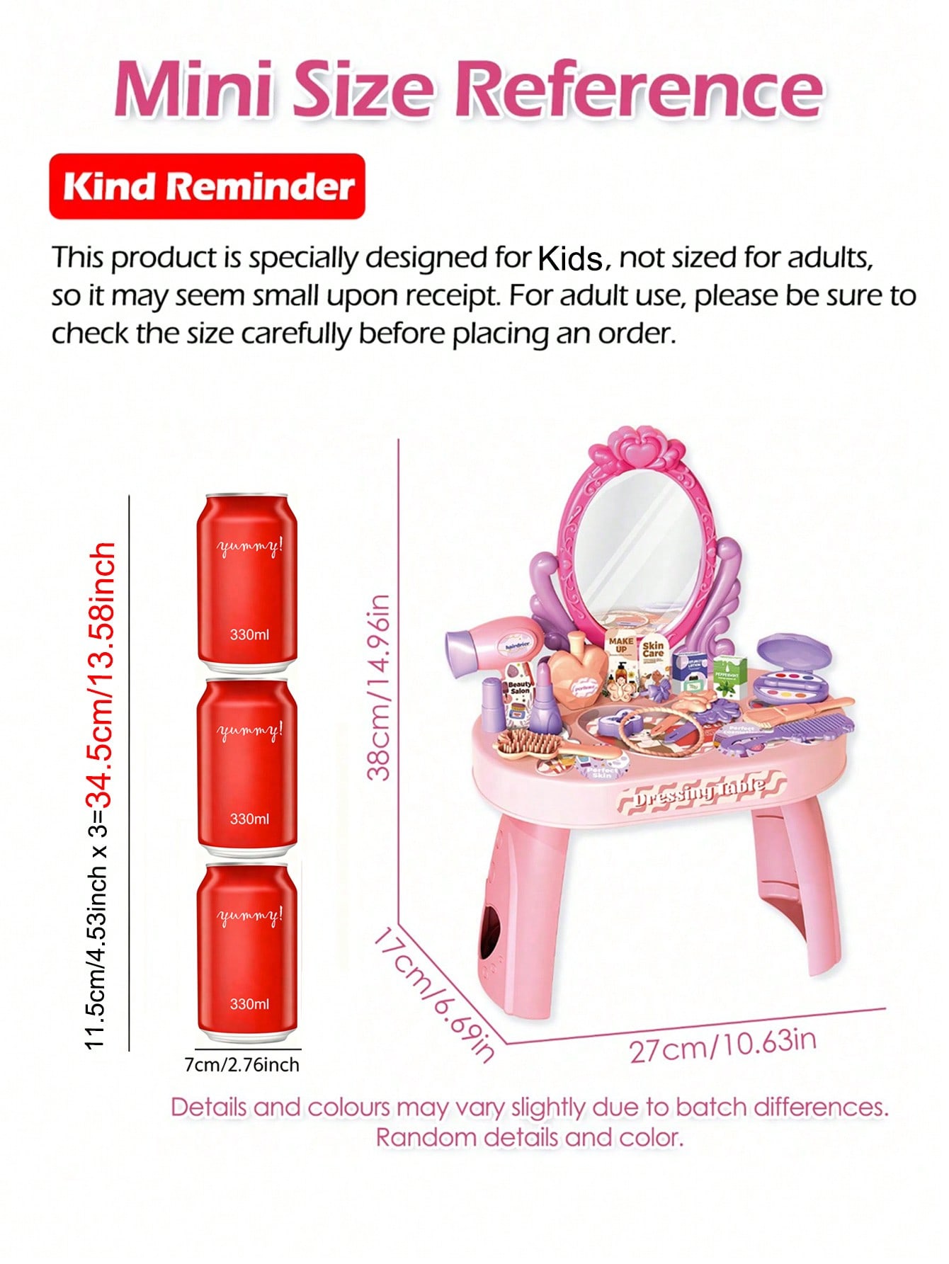 Juego de tocador de princesa p - Beauty Makeup Girl reseña y precio