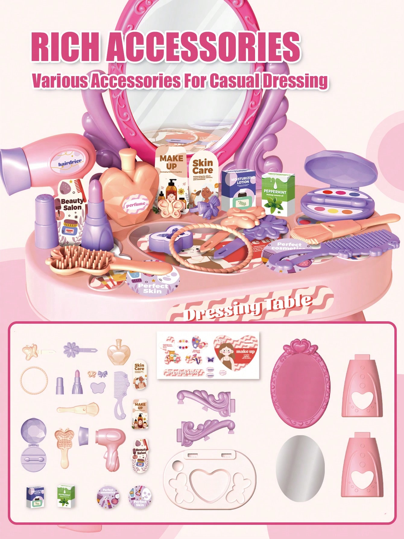 Juego de tocador de princesa p - Beauty Makeup Girl reseña y precio